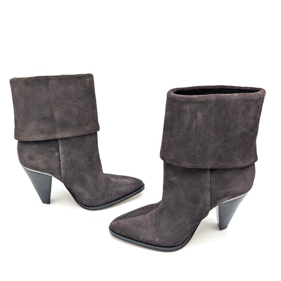 DKNY Padded Cerise Pointed Toe Block Heel Booties Women's Size US5M EU35 - Picture 5 of 11